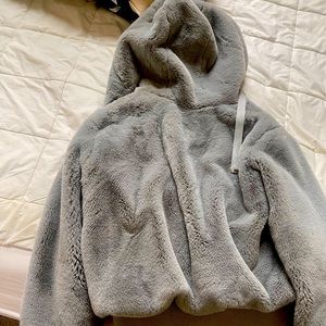 Carbon 38 Faux Fur hoodie jacket